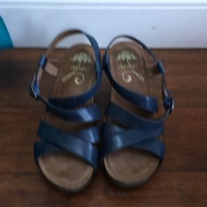 Dansko sandals.  They’ve been worn 4 times